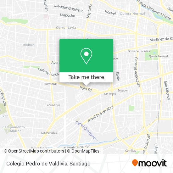 Colegio Pedro de Valdivia map