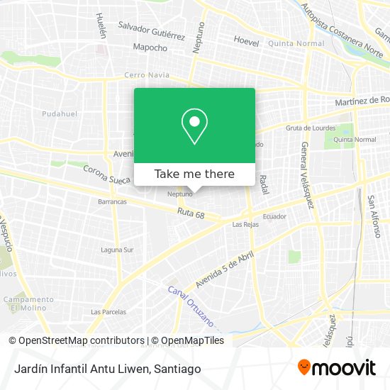 Jardín Infantil Antu Liwen map