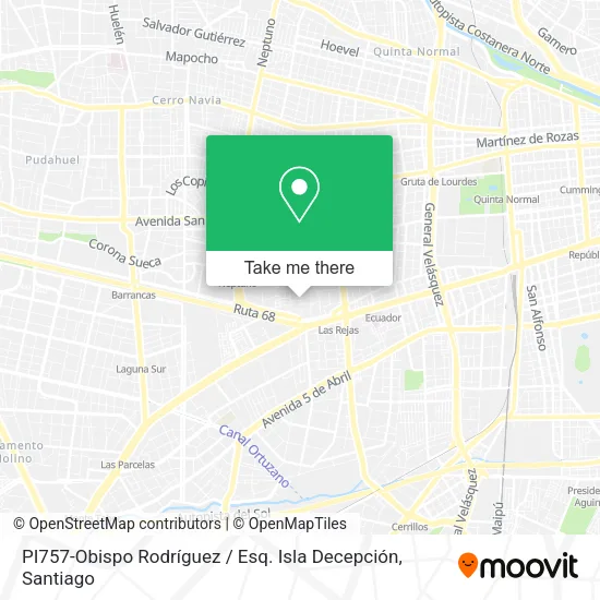 PI757-Obispo Rodríguez / Esq. Isla Decepción map