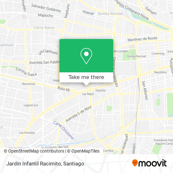 Jardín Infantil Racimito map