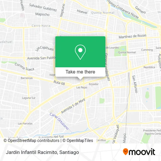 Jardín Infantil Racimito map
