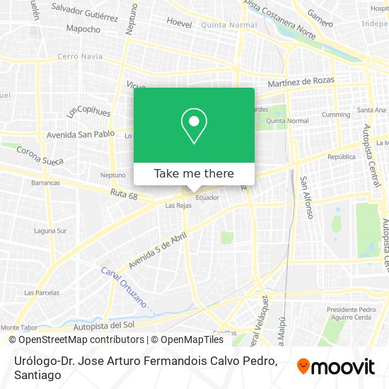 Mapa de Urólogo-Dr. Jose Arturo Fermandois Calvo Pedro