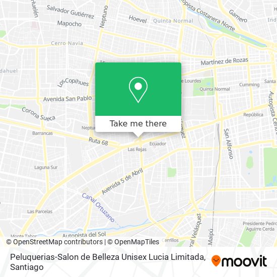 Mapa de Peluquerias-Salon de Belleza Unisex Lucia Limitada