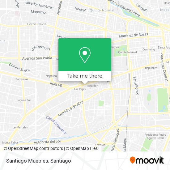 Santiago Muebles map