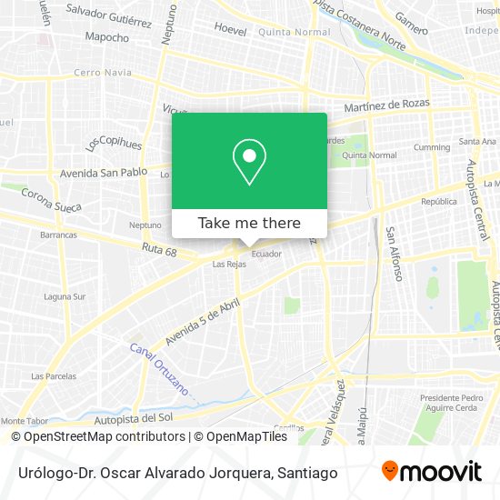 Mapa de Urólogo-Dr. Oscar Alvarado Jorquera