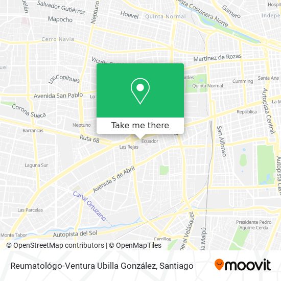 Reumatológo-Ventura Ubilla González map