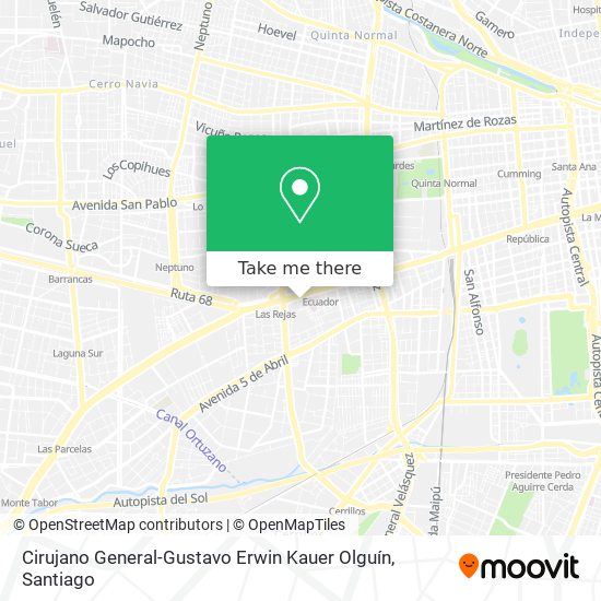 Cirujano General-Gustavo Erwin Kauer Olguín map