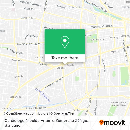 Mapa de Cardiologo-Nibaldo Antonio Zamorano Zúñiga