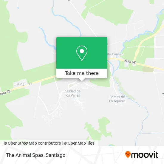 The Animal Spas map