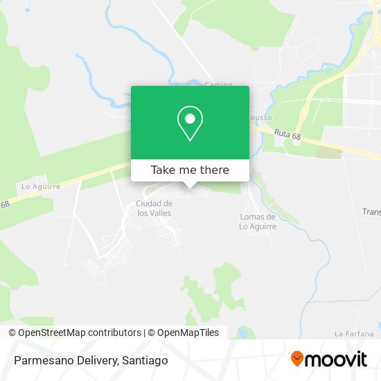 Parmesano Delivery map