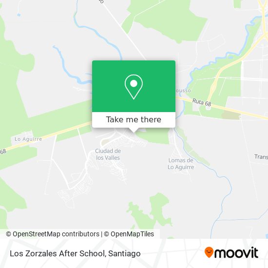 Mapa de Los Zorzales After School