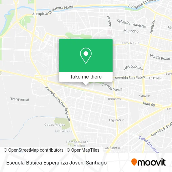 Mapa de Escuela Básica Esperanza Joven