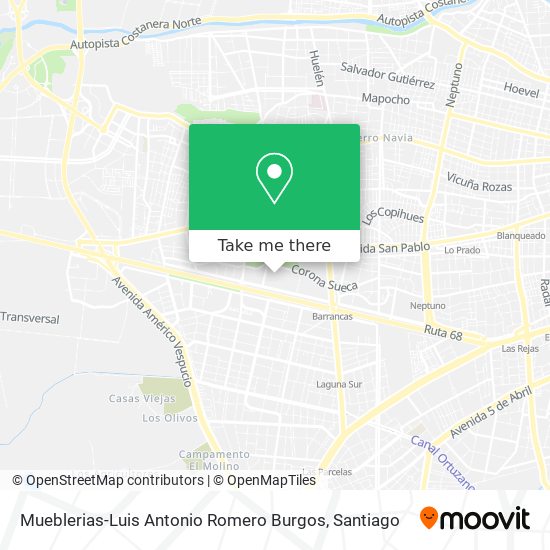 Mueblerias-Luis Antonio Romero Burgos map