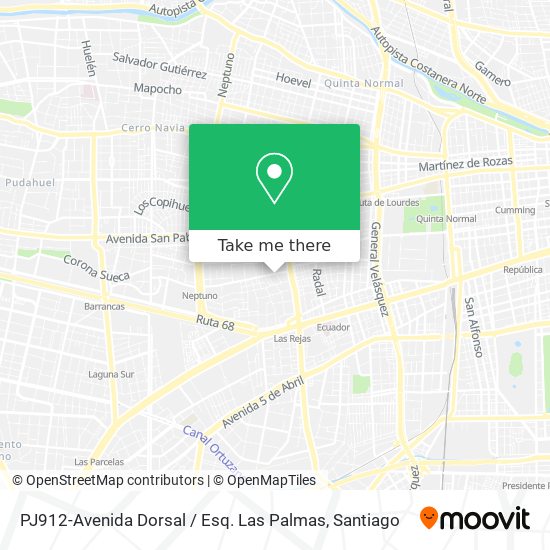PJ912-Avenida Dorsal / Esq. Las Palmas map