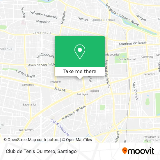 Club de Tenis Quintero map