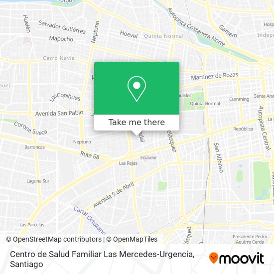 Centro de Salud Familiar Las Mercedes-Urgencia map