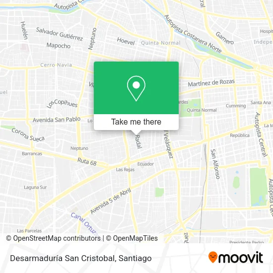 Desarmaduría San Cristobal map