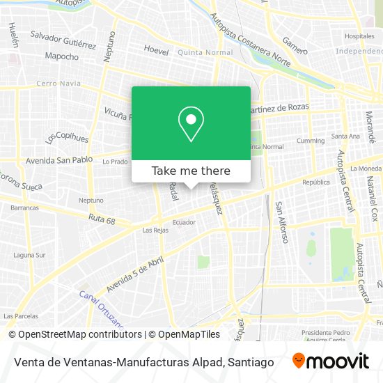 Venta de Ventanas-Manufacturas Alpad map