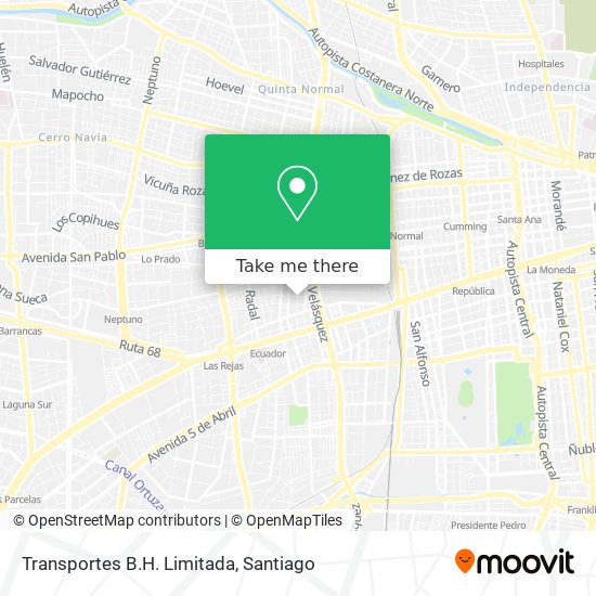 Mapa de Transportes B.H. Limitada