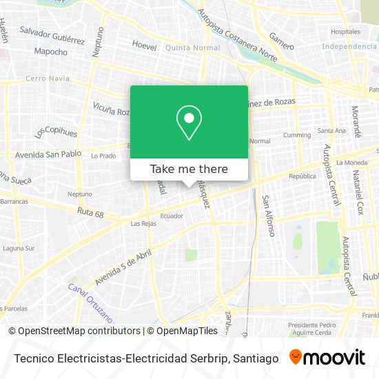 Tecnico Electricistas-Electricidad Serbrip map
