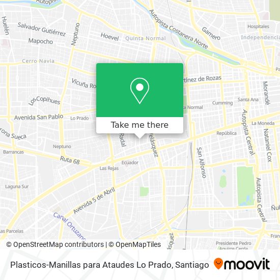 Plasticos-Manillas para Ataudes Lo Prado map