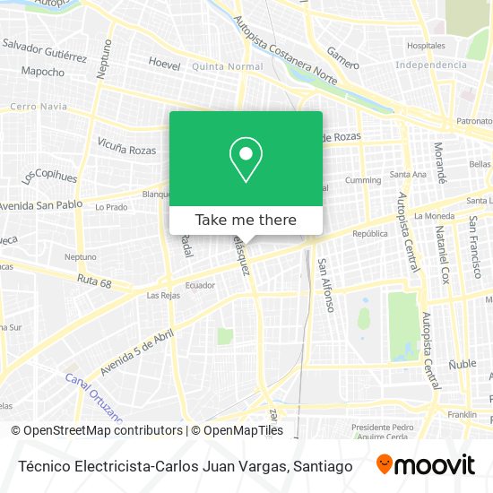 Técnico Electricista-Carlos Juan Vargas map