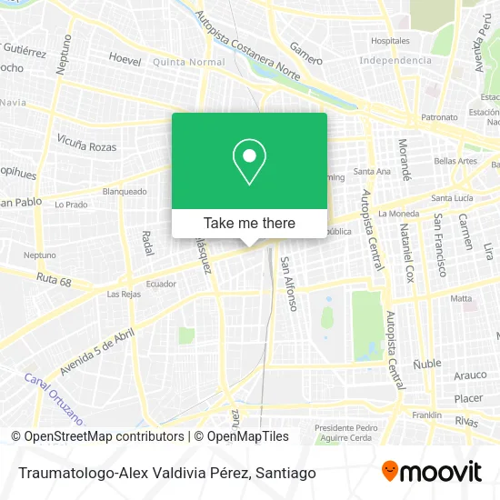 Traumatologo-Alex Valdivia Pérez map