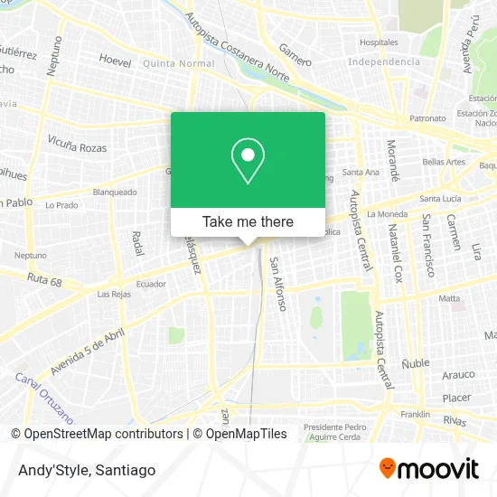 Andy'Style map