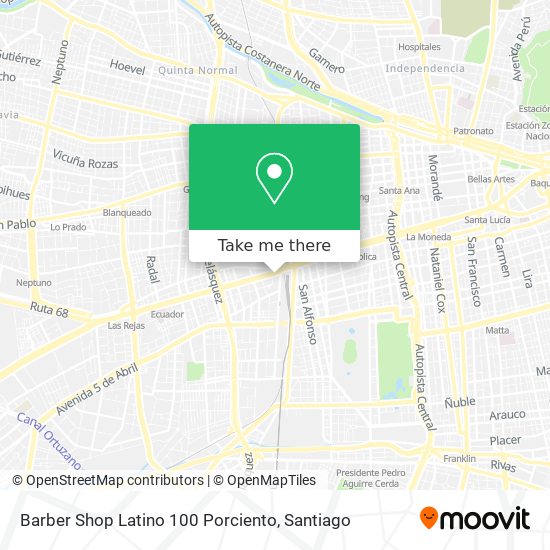 Barber Shop Latino 100 Porciento map