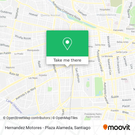 Mapa de Hernandez Motores - Plaza Alameda