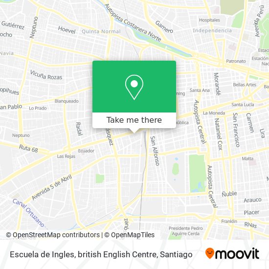 Escuela de Ingles, british English Centre map