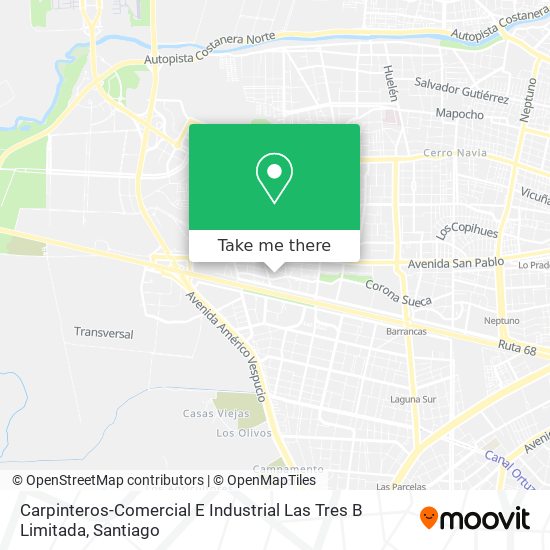 Carpinteros-Comercial E Industrial Las Tres B Limitada map