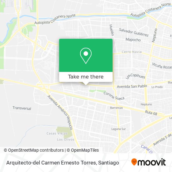 Arquitecto-del Carmen Ernesto Torres map