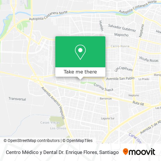 Mapa de Centro Médico y Dental Dr. Enrique Flores