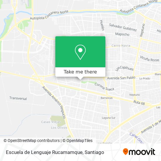 Escuela de Lenguaje Rucamamque map