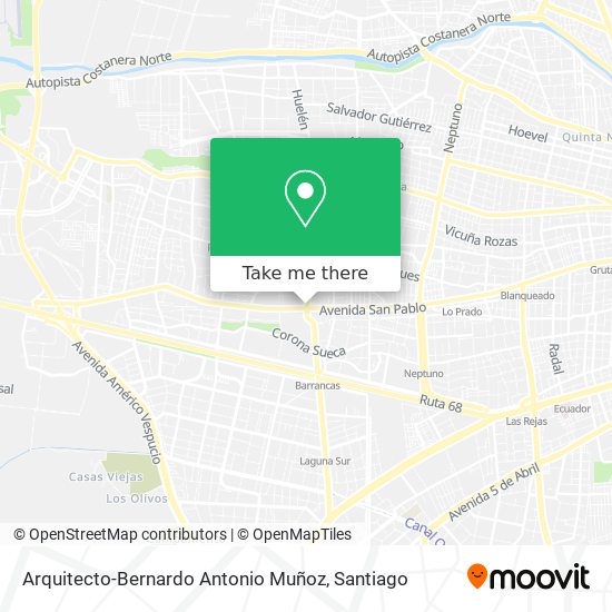 Arquitecto-Bernardo Antonio Muñoz map
