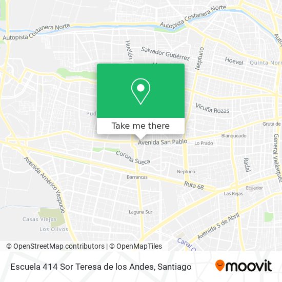 Mapa de Escuela 414 Sor Teresa de los Andes