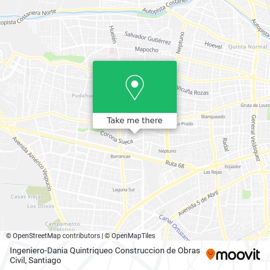 Ingeniero-Dania Quintriqueo Construccion de Obras Civil map