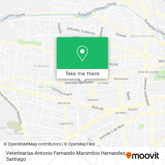 Veterinarias-Antonio Fernando Marambio Hernandez map