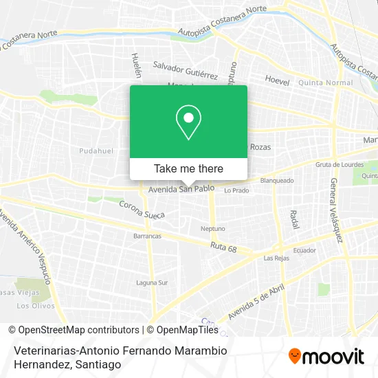 Veterinarias-Antonio Fernando Marambio Hernandez map