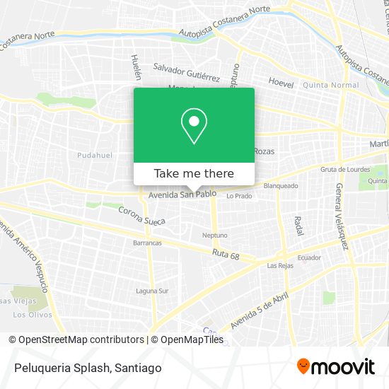 Mapa de Peluqueria Splash