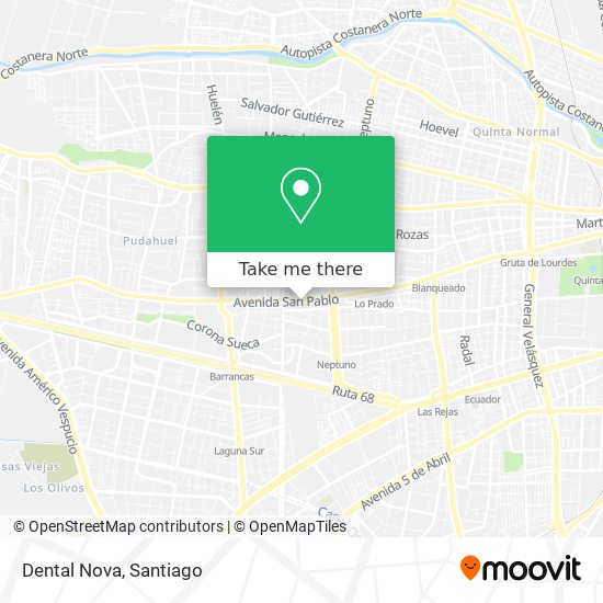 Mapa de Dental Nova