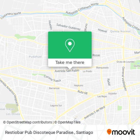 Restiobar Pub Discoteque Paradise. map