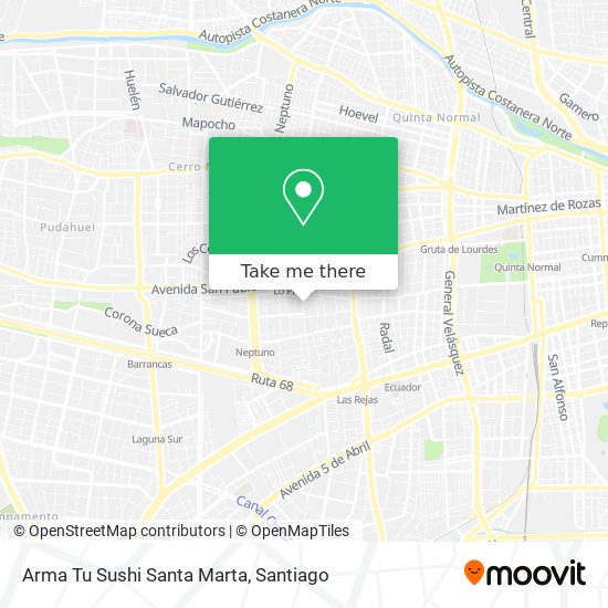 Arma Tu Sushi Santa Marta map