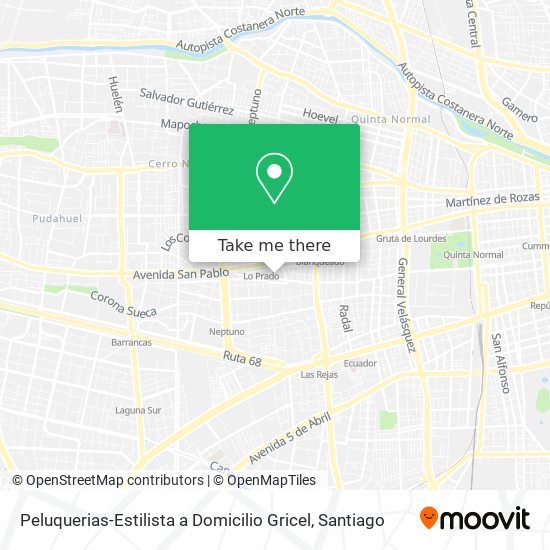 Peluquerias-Estilista a Domicilio Gricel map