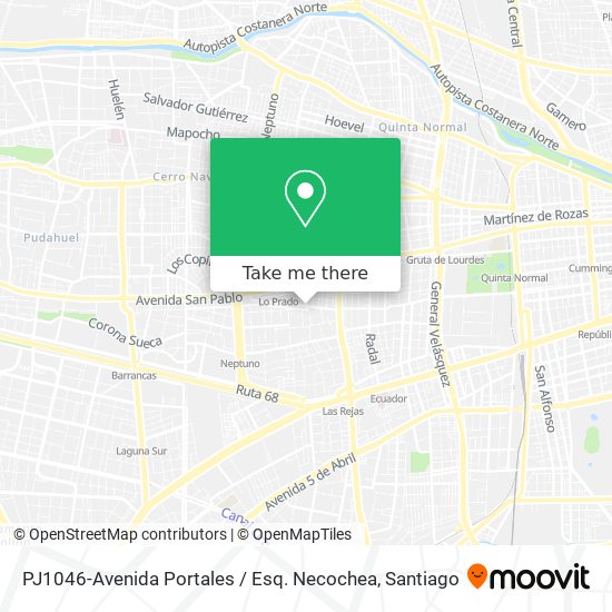 Mapa de PJ1046-Avenida Portales / Esq. Necochea