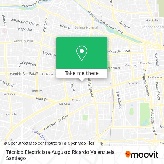 Técnico Electricista-Augusto Ricardo Valenzuela map