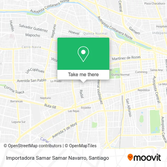 Importadora Samar Samar Navarro map