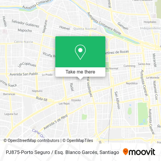 PJ875-Porto Seguro / Esq. Blanco Garcés map