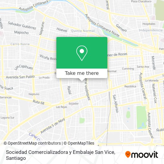 Sociedad Comercializadora y Embalaje San Vice map